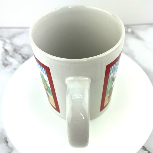 Christmas Santa’s Mug, WBI Holiday 2-Sided Coffee Cup with a Group of Santas - Picture 7 of 9